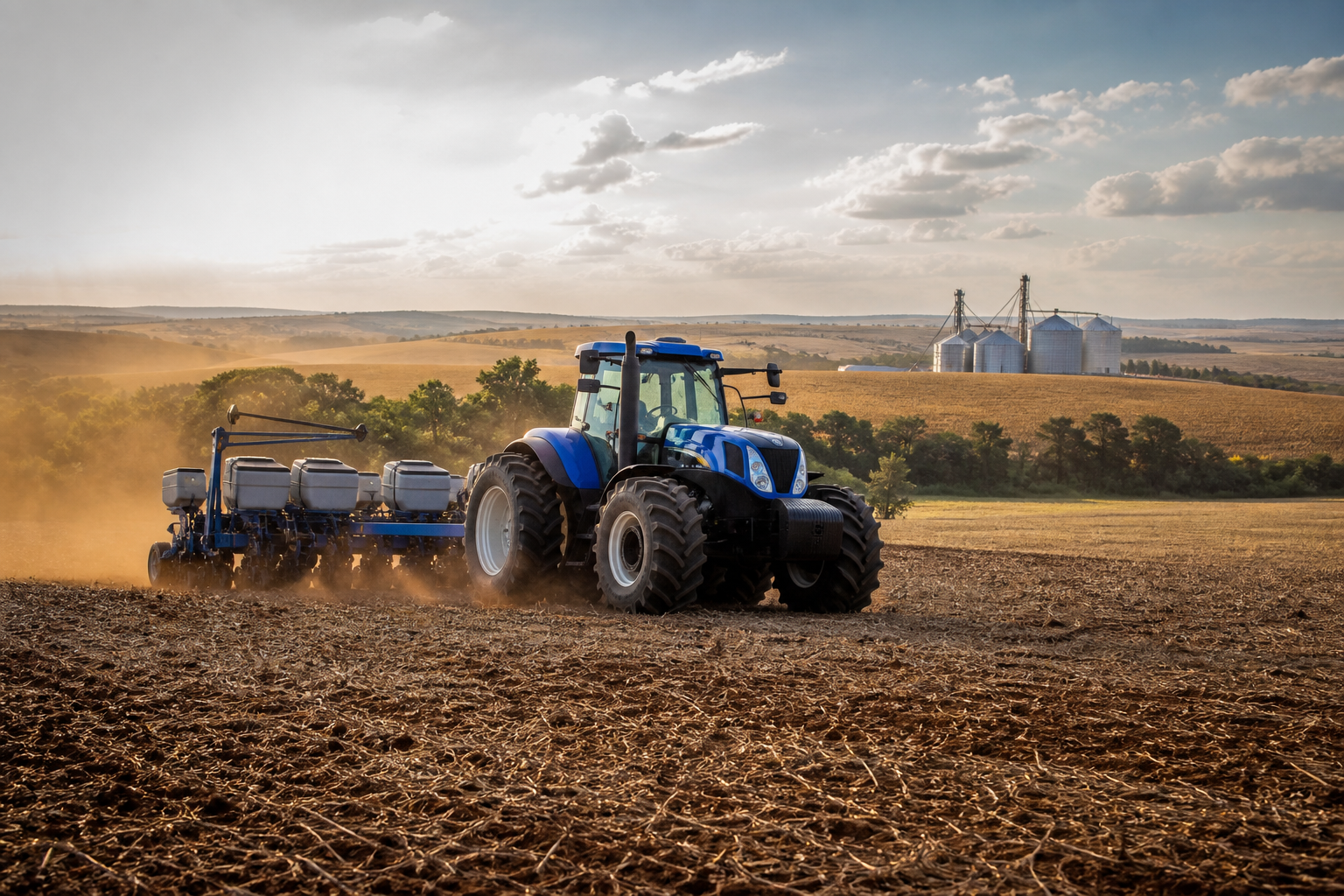 Trator agrícola anunciado para venda